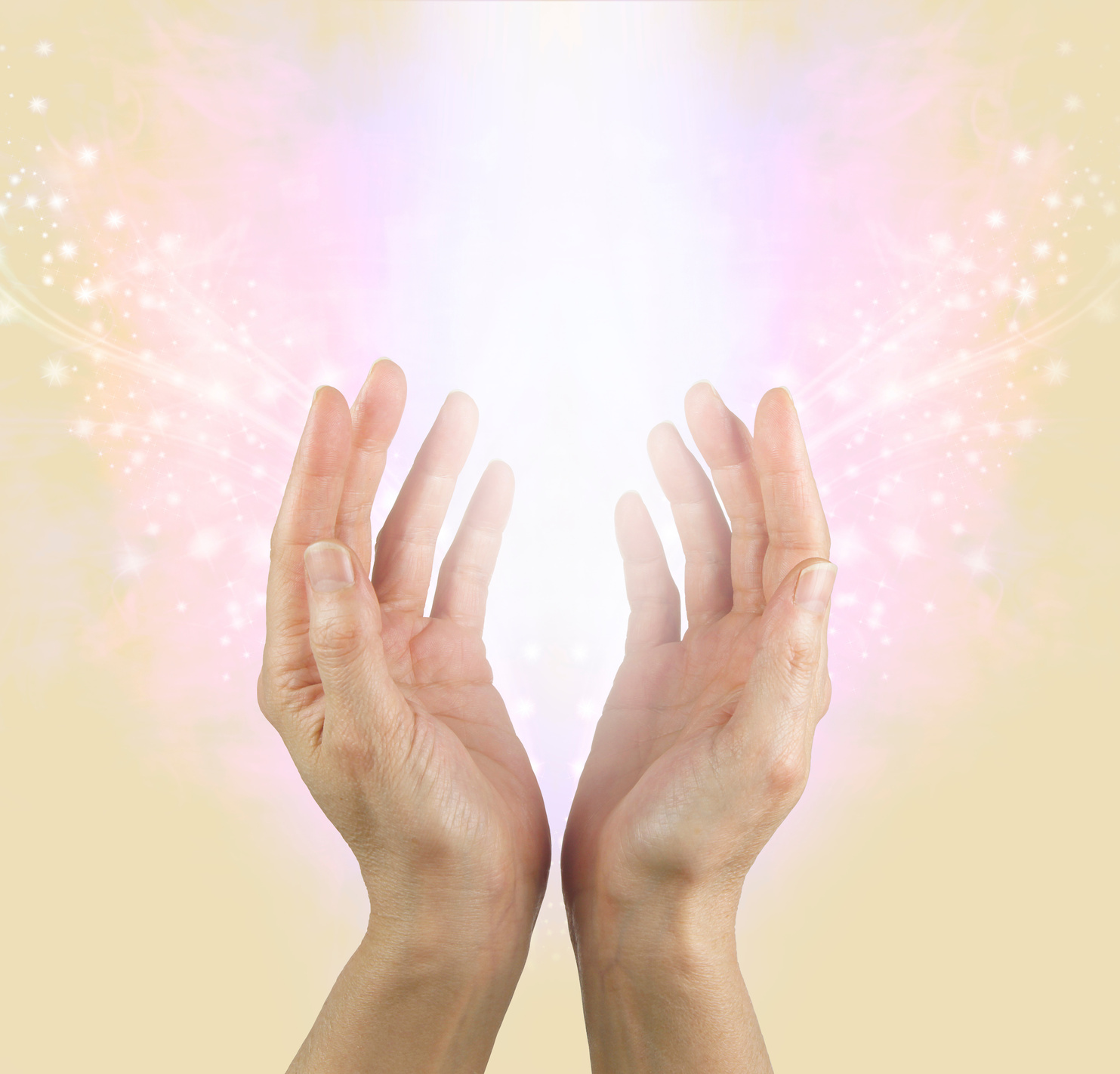 Gentle Hands and Healing Resonance Light Shaft